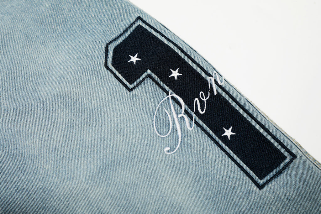DONOTLOGO Urban Streetwear Collection | Unisex Relaxed Silhouette Jeans | Bold Number & Star Motif & Soft Denim Fabric
