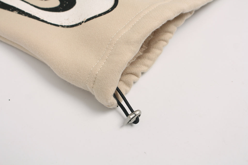 Unisex High-Waist Loose-Fit Fleece Sweatpants