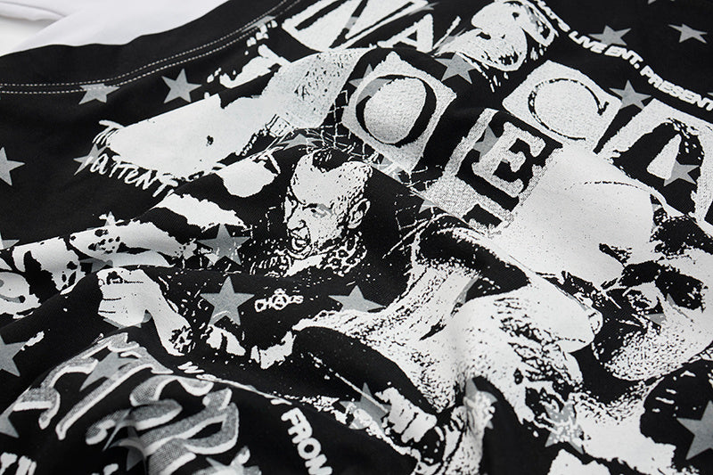 DONOTLOGO Live in Texas" Distressed Graphic Tee | Unisex Vintage Wash Star Pattern Shirt | NASCAR Joe Tour Merch Style