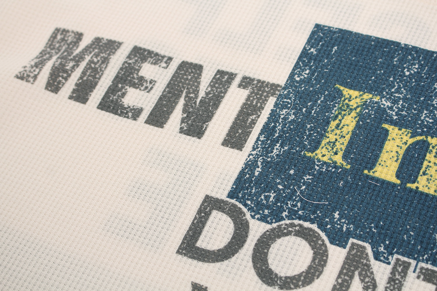 Unisex Vintage Distressed Letter Print Sweatshirt