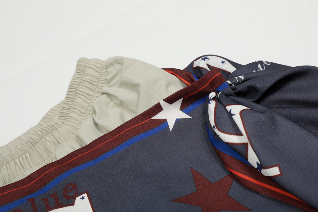 DONOTLOGO Urban Streetwear Collection | Unisex Relaxed Silhouette Cargo Pants | Bold Star & Letter Motif & Soft Cotton Blend Fabric