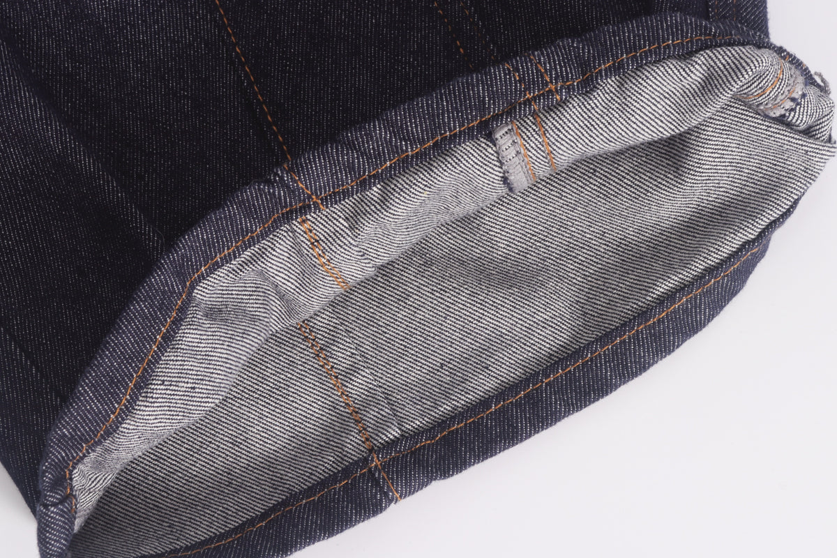 DONOTLOGO Retro Military Aesthetic | Unisex Oversized Balloon Jeans | Raw Indigo Denim with Functional Cargo Pockets & Embroidered Back Logo