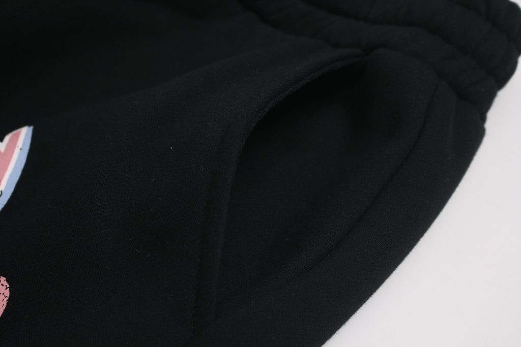 Unisex High-Waist Loose-Fit Fleece Sweatpants