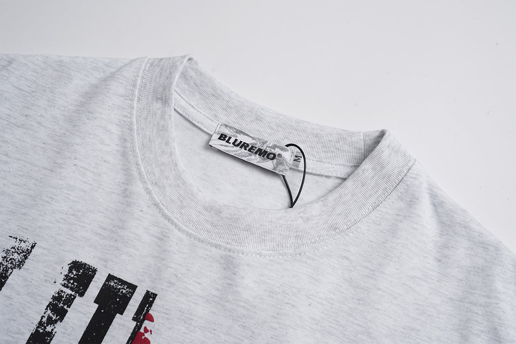 Unisex Color-Block Letter Print Graphic