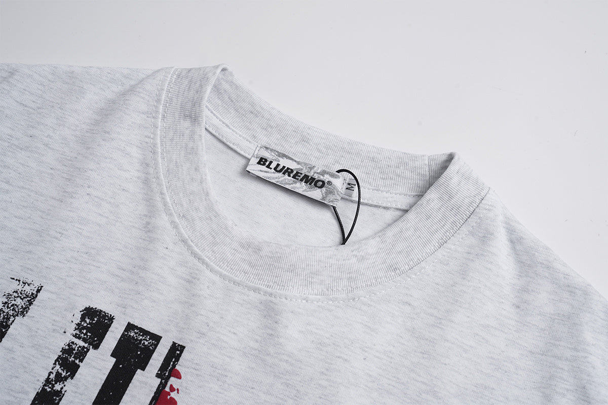 Unisex Color-Block Letter Print Graphic