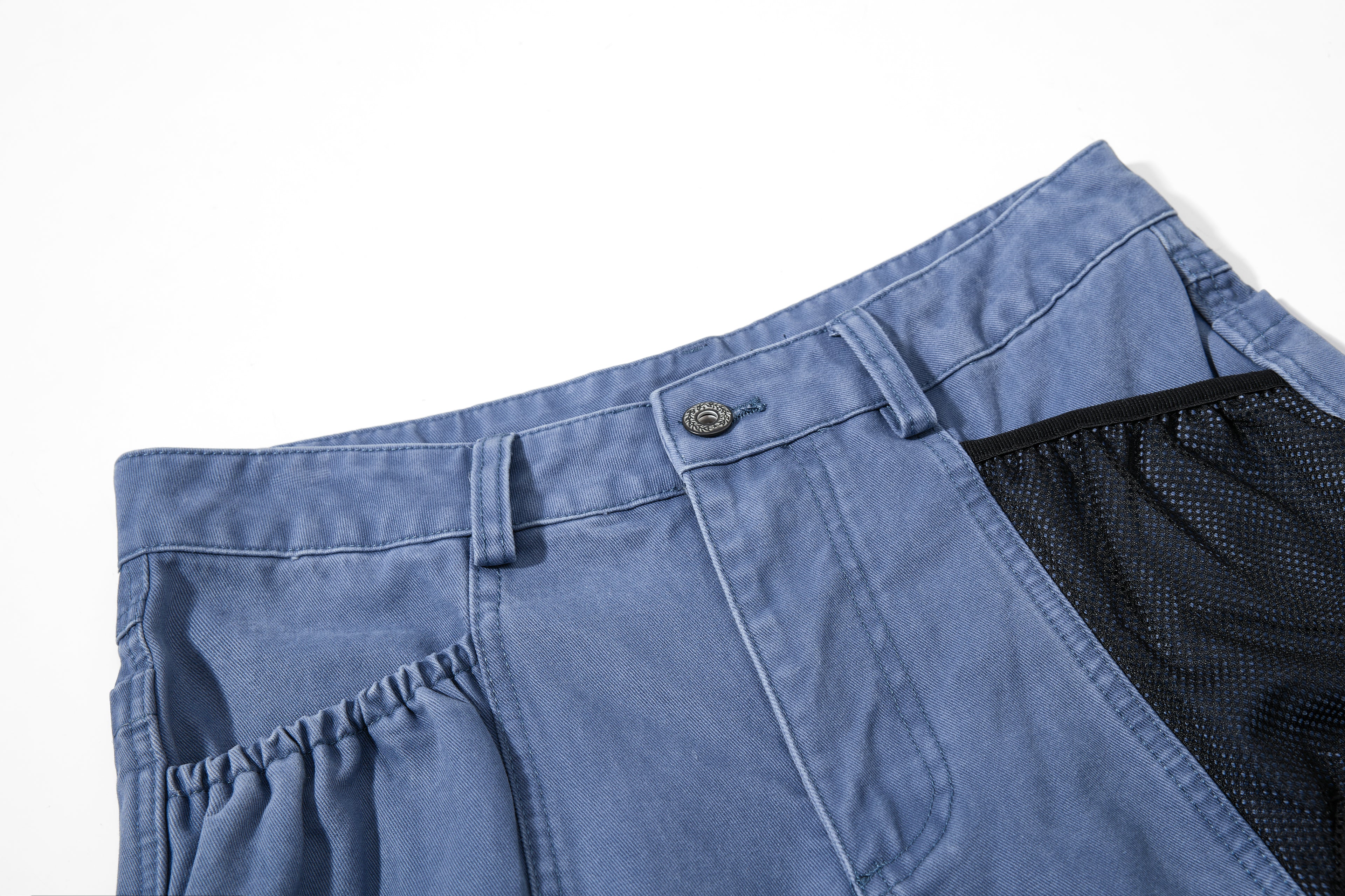 DONOTLOGO Oversized Patchwork Utility Jean Shorts | Men's & Women's Wide Leg Cargo Capris | Retro Streetwear Baggy Denim Shorts