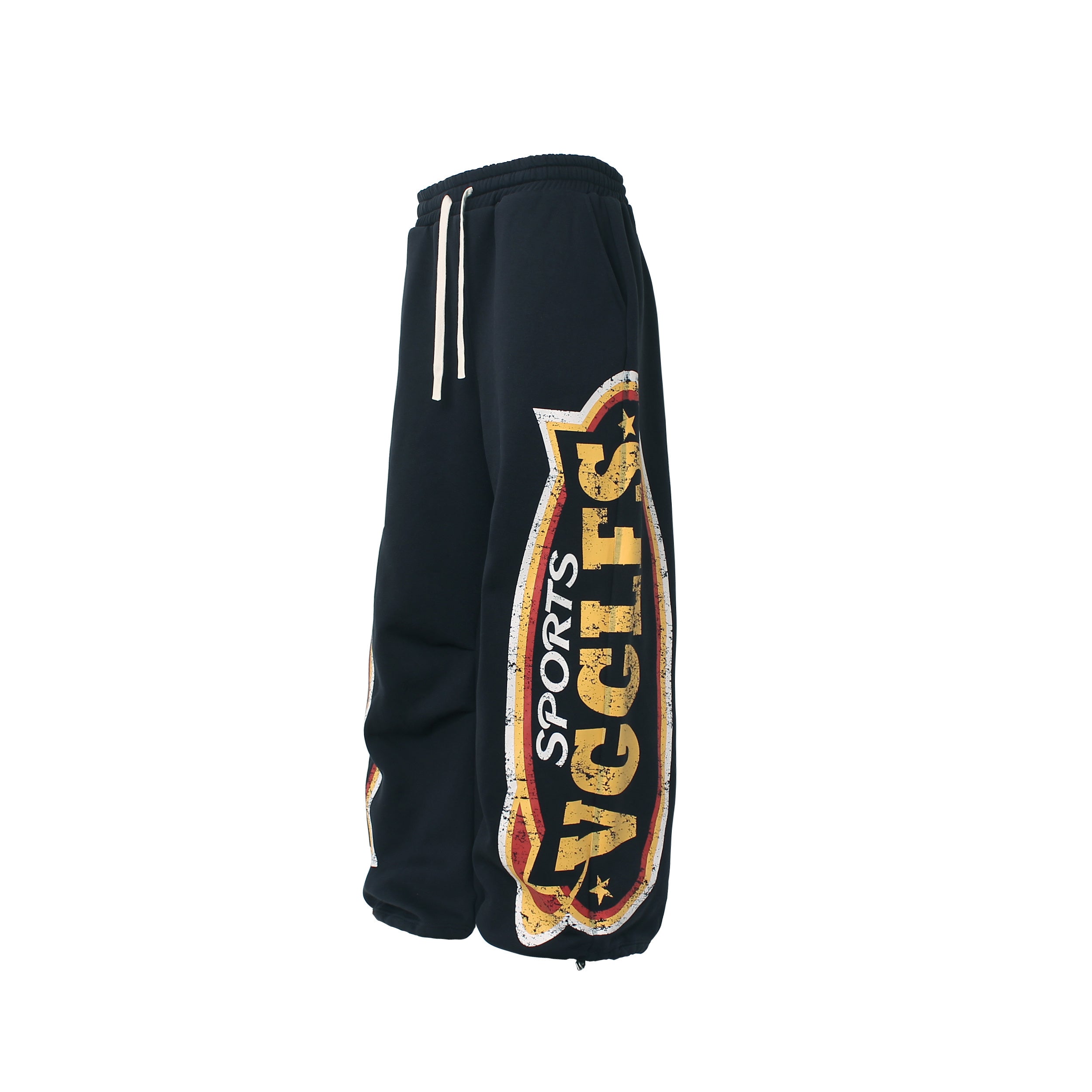 Unisex High-Waist Loose-Fit Fleece Sweatpants