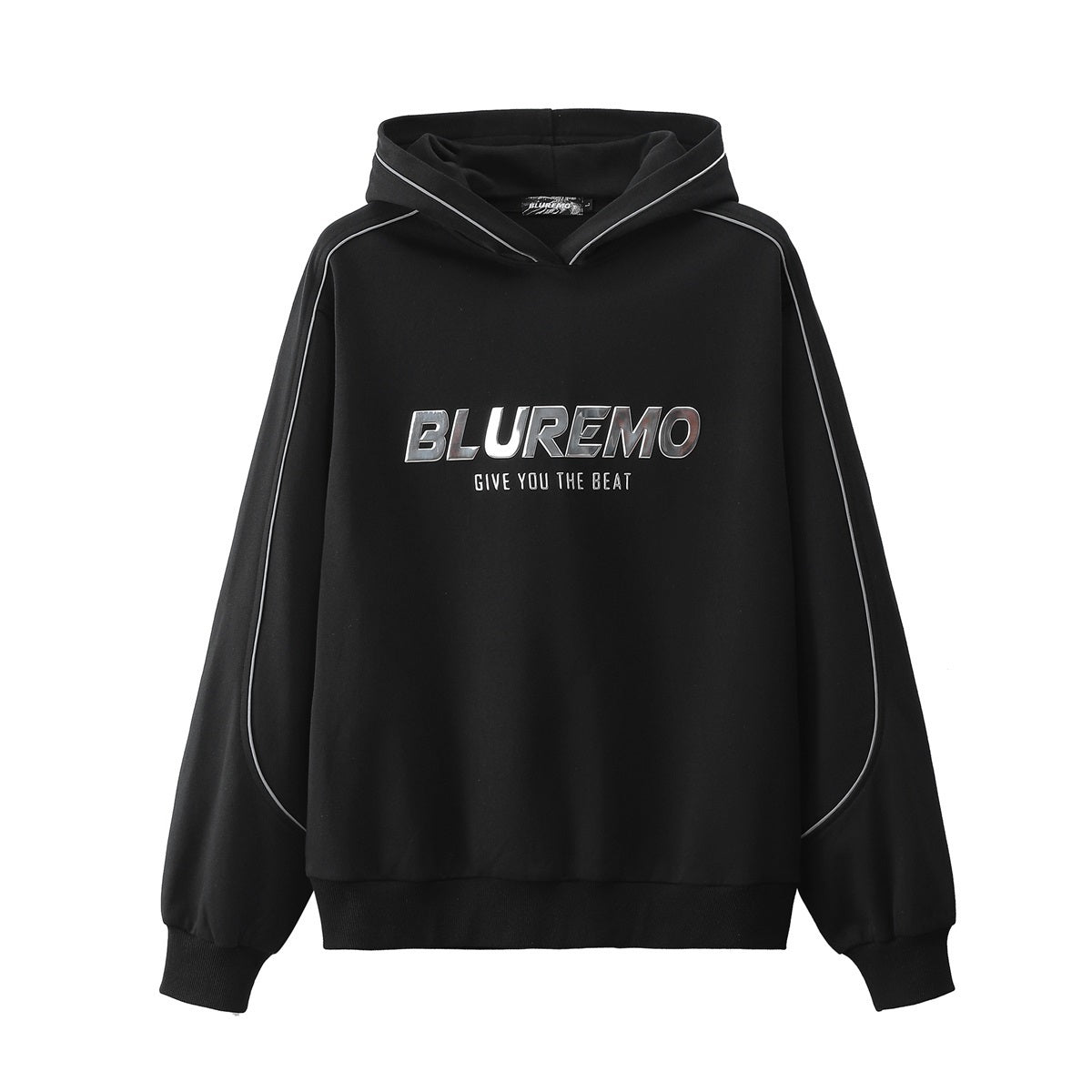 Unisex Original Hoodie – Reflective Lettering with Metal Buckles