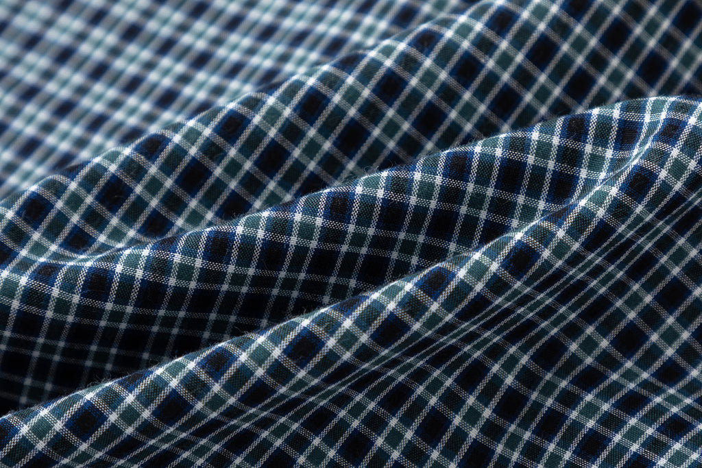 DONOTLOGO Unisex Plaid Shirt & Contrast Tie Set | Loose Fit, Vintage Preppy | Summer Essential