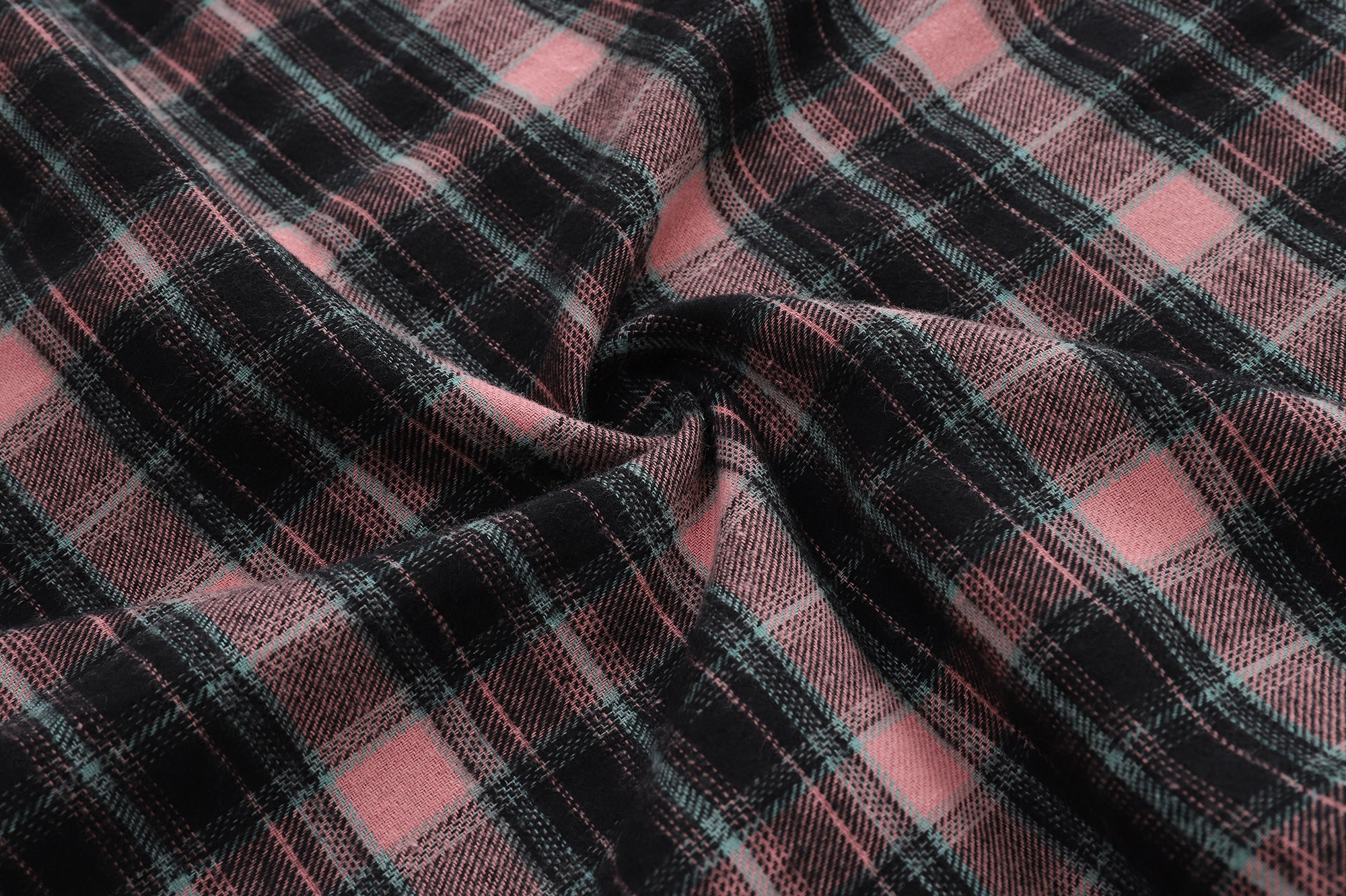 DONOTLOGO Unisex Pink Black Plaid Shirt | Embroidered Detail, Loose Fit | Casual Summer Essential