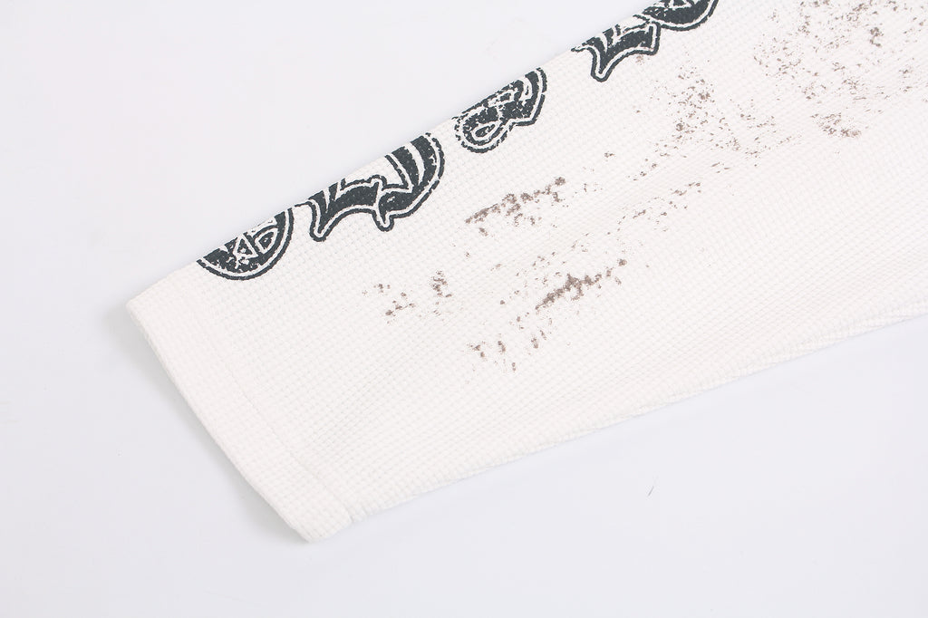 DONOTLOGO Urban Streetwear Collection | Unisex Relaxed Silhouette Tee | Bold Religious Motif & Soft Waffle Knit Fabric