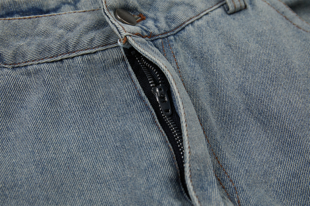 DONOTLOGO Urban Streetwear Collection | Unisex Relaxed Silhouette Jeans | Bold Star Motif & Soft Denim Fabric