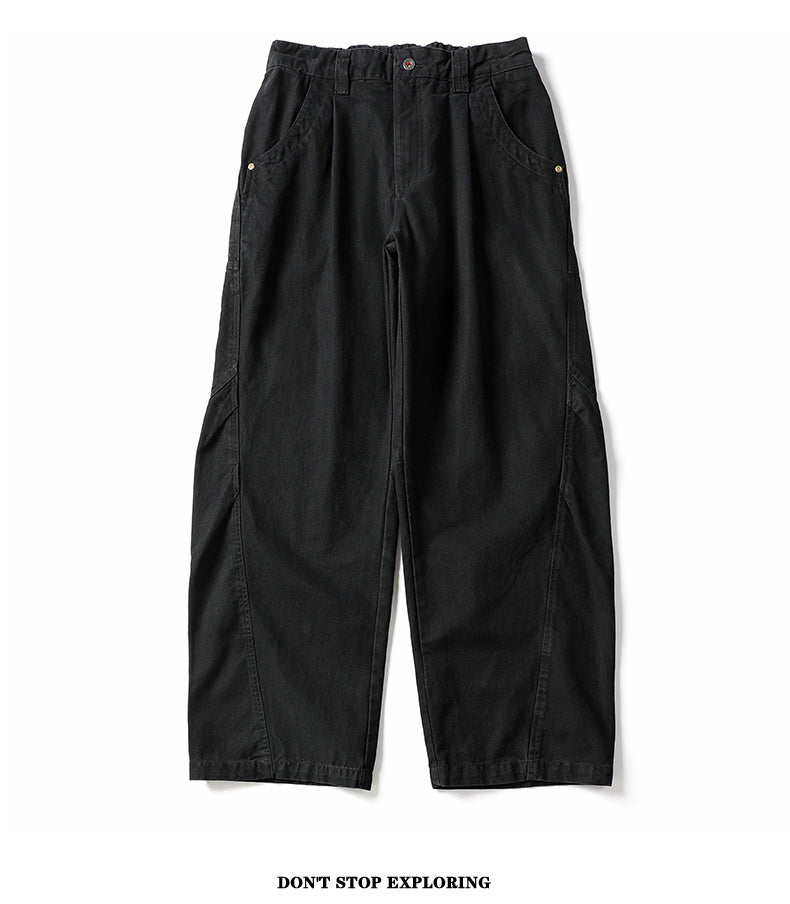 Unisex Solid Color Casual Pants