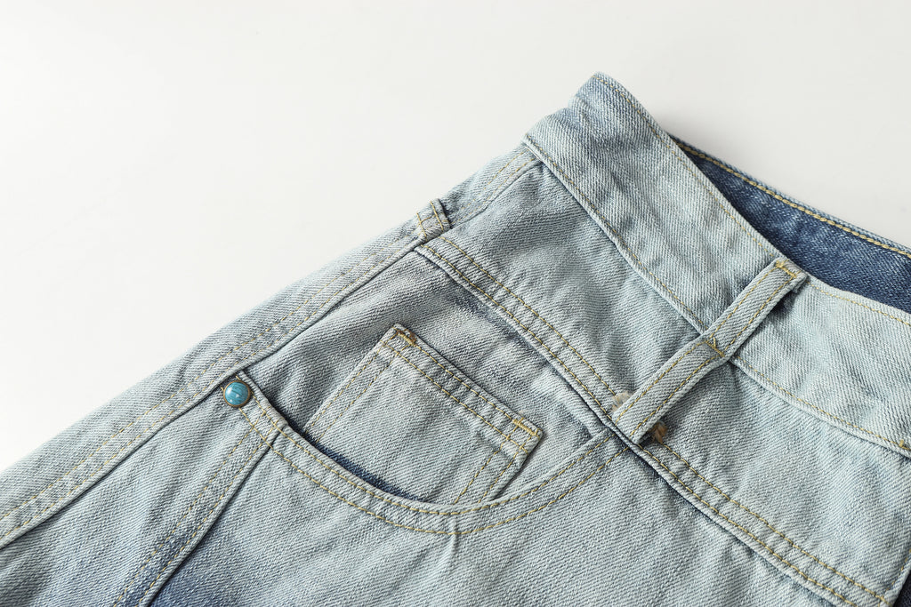 DONOTLOGO Urban Streetwear Collection | Unisex Relaxed Denim Trousers | Bold Ombre Wash Detail & High-Rise Silhouette with Premium Cotton Blend
