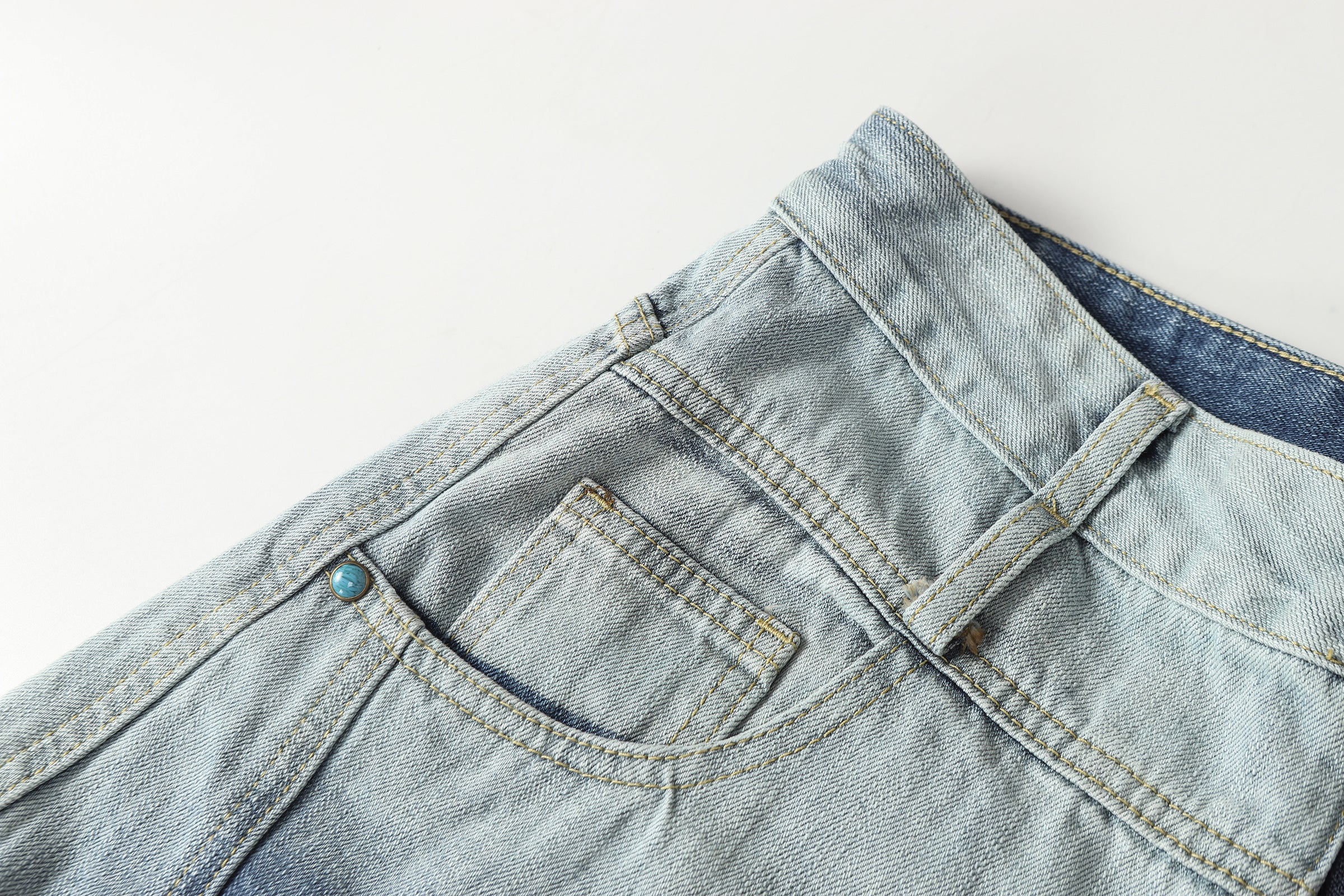 DONOTLOGO Urban Streetwear Collection | Unisex Relaxed Denim Trousers | Bold Ombre Wash Detail & High-Rise Silhouette with Premium Cotton Blend