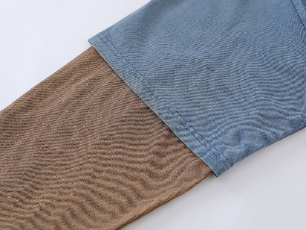 Unisex Letter Print Layered-Look Sweatshirts