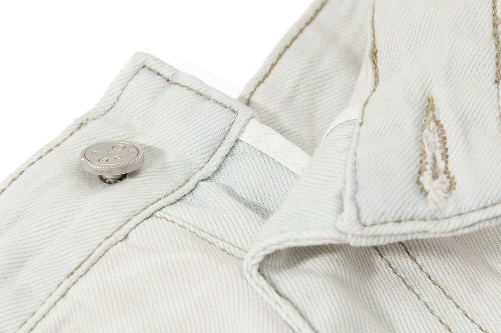 Unisex Embroidered Design with Tie Denim Jeans