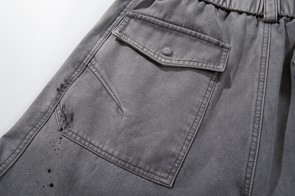 Unisex Premium Washed Distressed Patchwork Vintage Denim Jeans