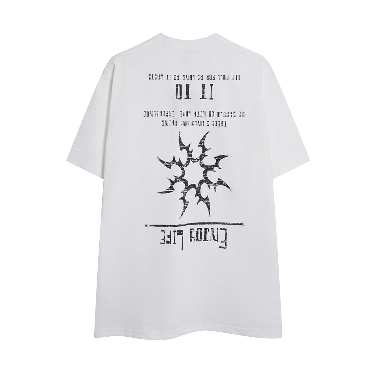 Unisex Summer Streetwear Short-Sleeve T-Shirt with Glossy Letter Print