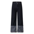 Unisex Distressed Patchwork Denim Jeans