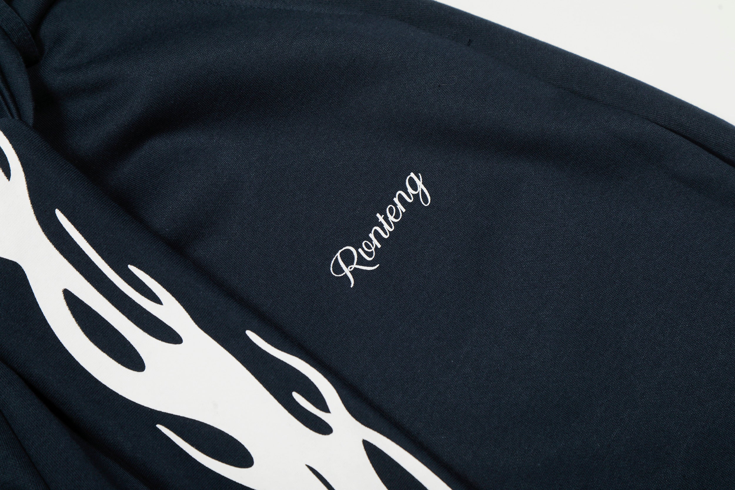 DONOTLOGO Urban Streetwear Collection | Unisex Relaxed Silhouette Sweatpants | Bold Flame Motif & Soft Cotton Knit Fabric