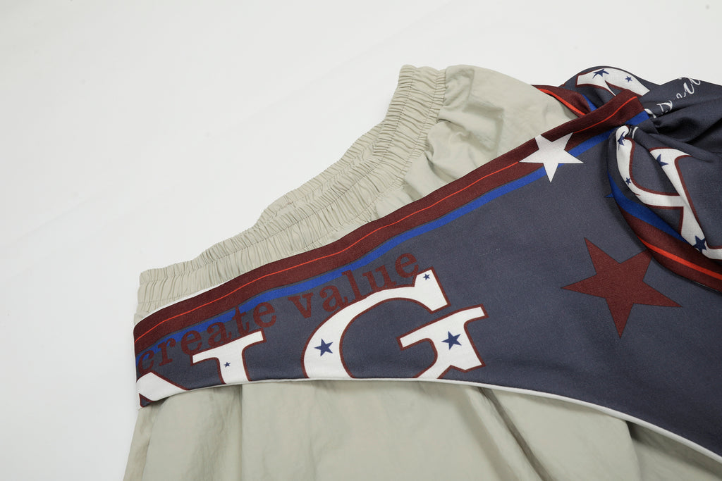 DONOTLOGO Urban Streetwear Collection | Unisex Relaxed Silhouette Cargo Pants | Bold Star & Letter Motif & Soft Cotton Blend Fabric