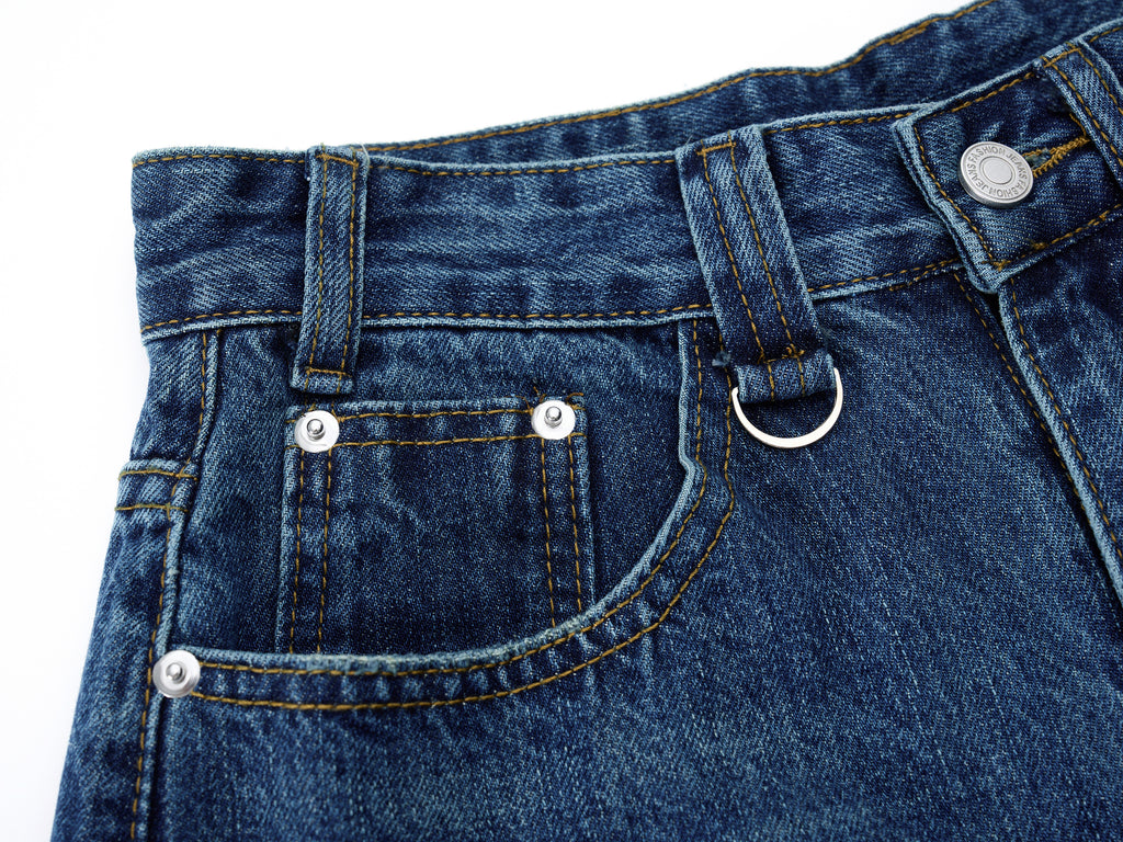 DONOTLOGO Heavy Acid Wash Baggy Jorts | Unisex Y2K Wide Leg Denim Shorts | Retro High Street Summer Bottoms