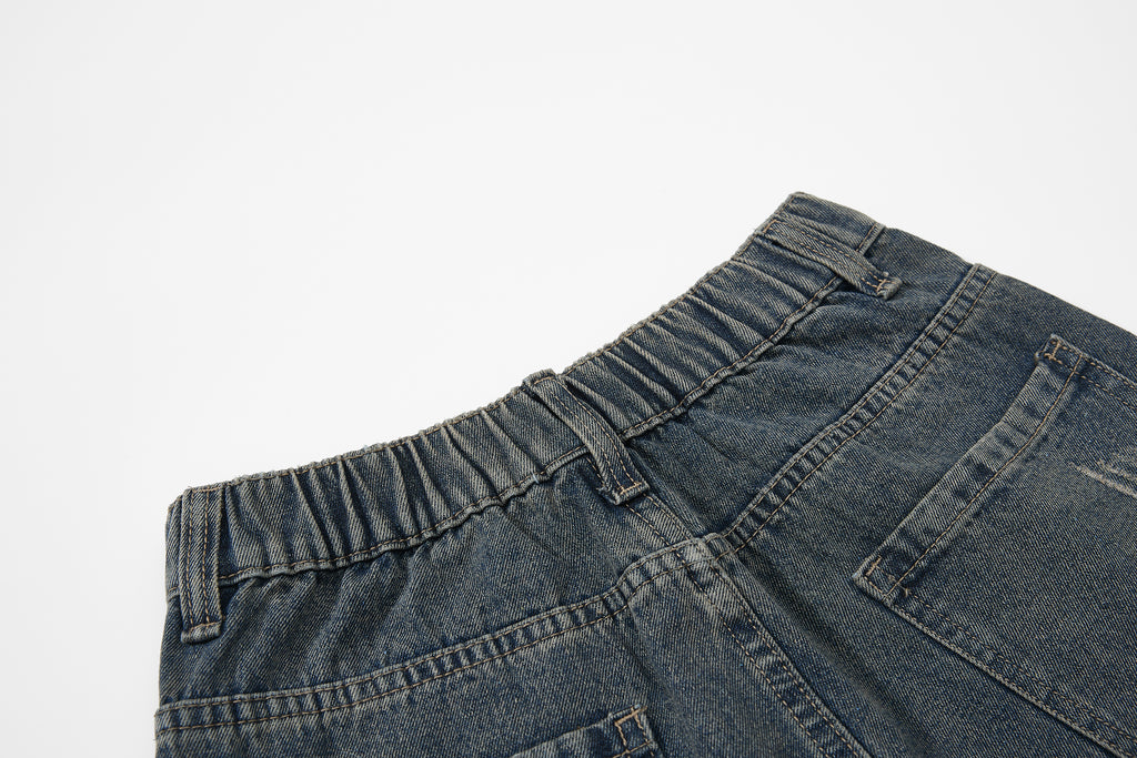 DONOTLOGO Y2K Streetwear Aesthetic | Unisex Baggy Cargo Denim Trousers | Heavy Wash & Oversized Silhouette with Urban Vibe
