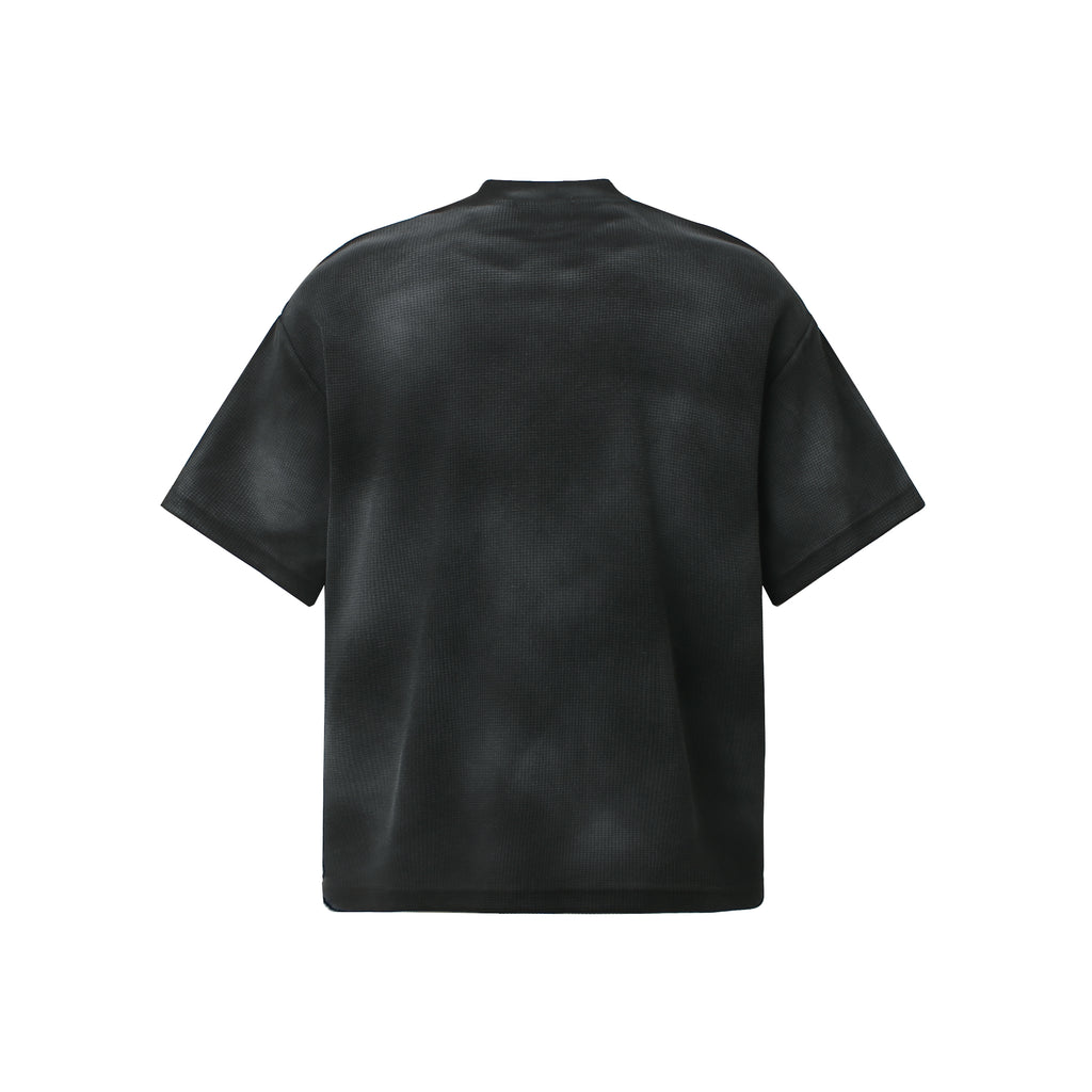 DONOTLOGO Urban Streetwear Collection | Unisex Relaxed Silhouette Tee | Bold Dark Motif & Soft Waffle Knit Fabric