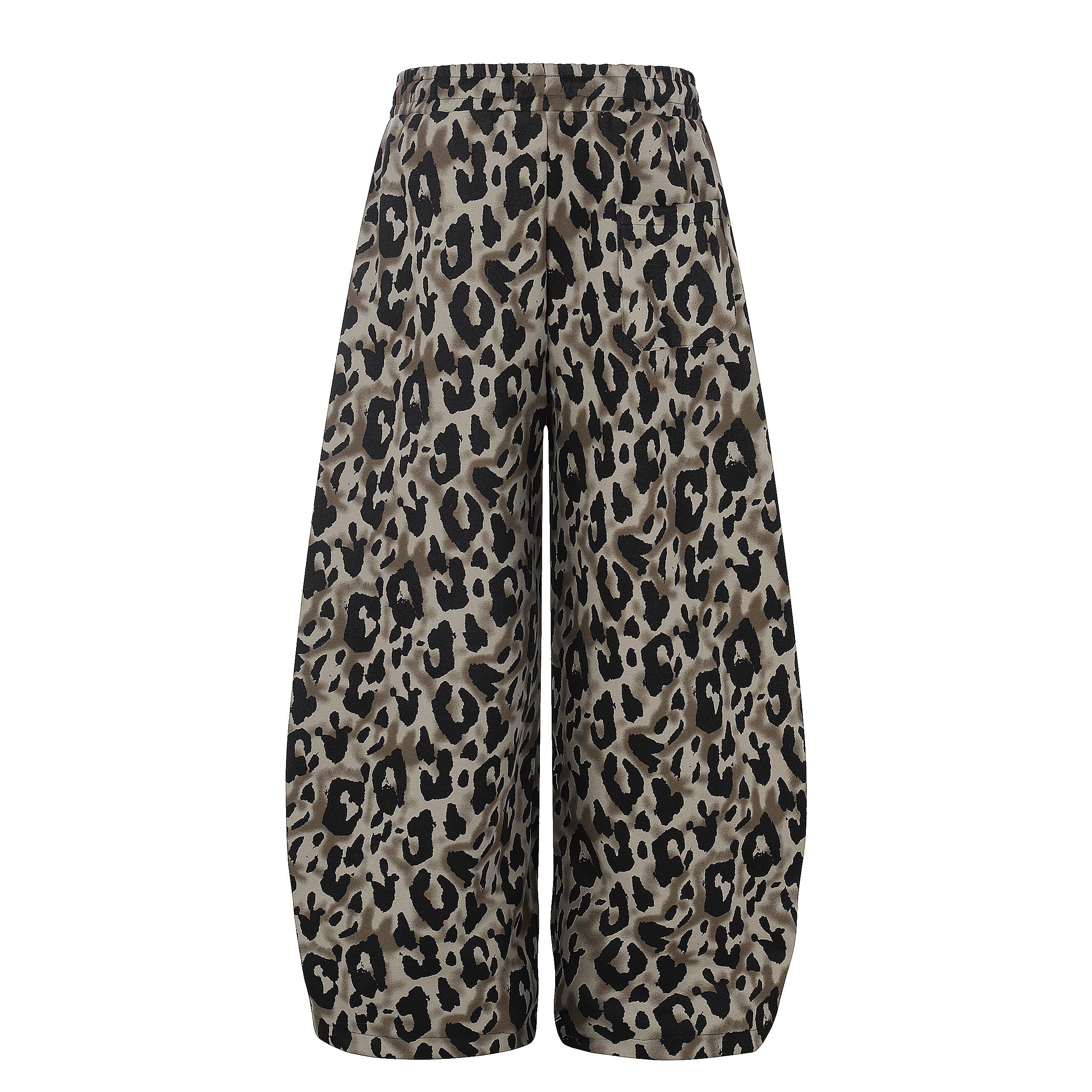 DONOTLOGO Urban Streetwear Collection | Unisex Relaxed Fit Sweatpants | Bold Leopard Motif & High-Waist Silhouette with Breathable Cotton Blend
