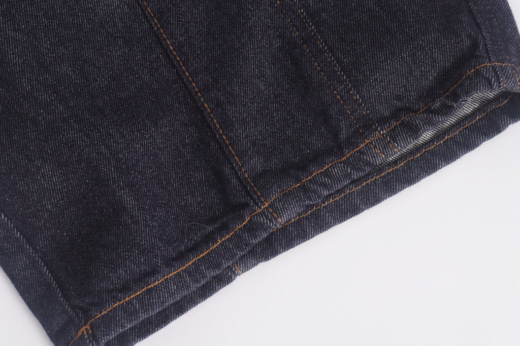 DONOTLOGO Retro Military Aesthetic | Unisex Oversized Balloon Jeans | Raw Indigo Denim with Functional Cargo Pockets & Embroidered Back Logo