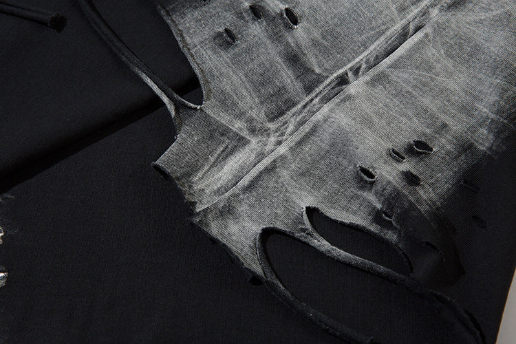 DONOTLOGO Heavy Gradient Washed Sleeveless Tank | Unisex Y2K Oversized Distressed Vest | Vintage High Street Raw Edge Top
