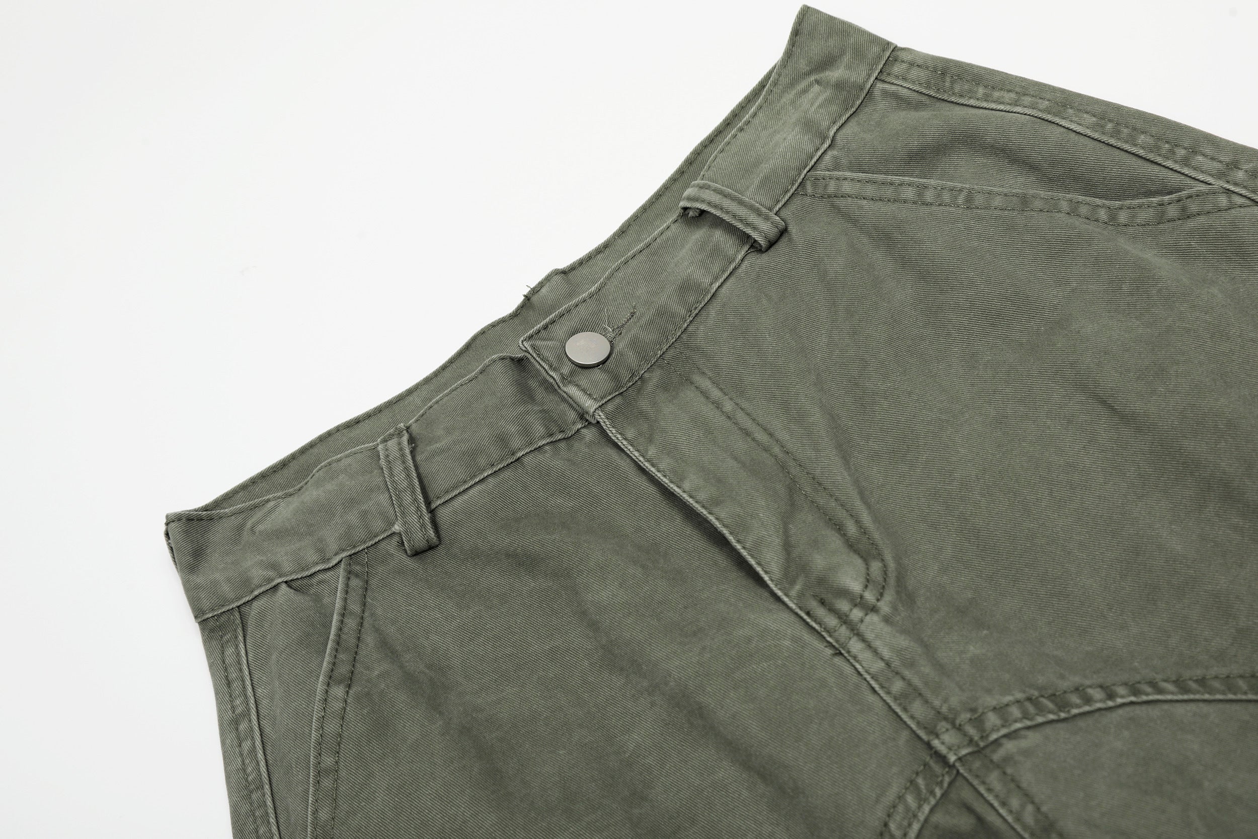 DONOTLOGO Urban Streetwear Collection | Unisex Relaxed Silhouette Cargo Pants | Bold Rainbow & Puppy Motif & Soft Denim Fabric