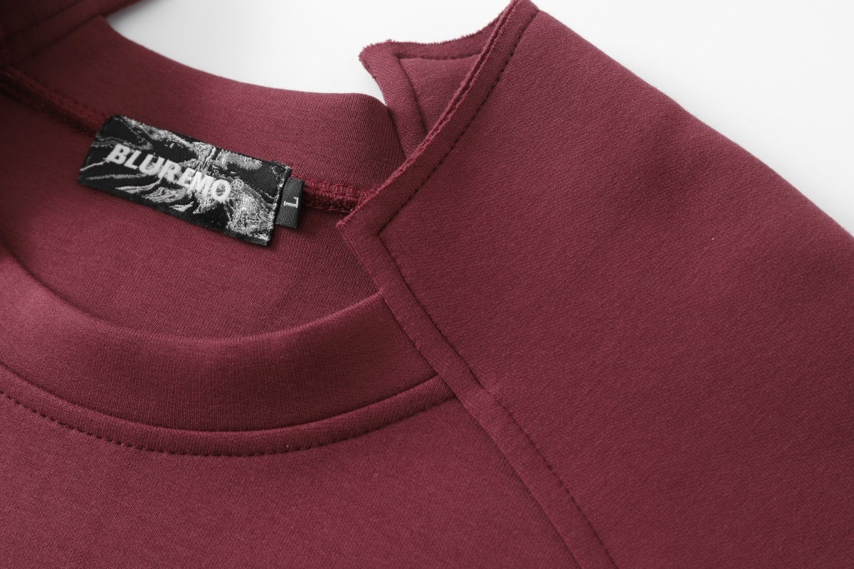 Unisex Streetwear Solid Crewneck Long-Sleeve Sweatshirt