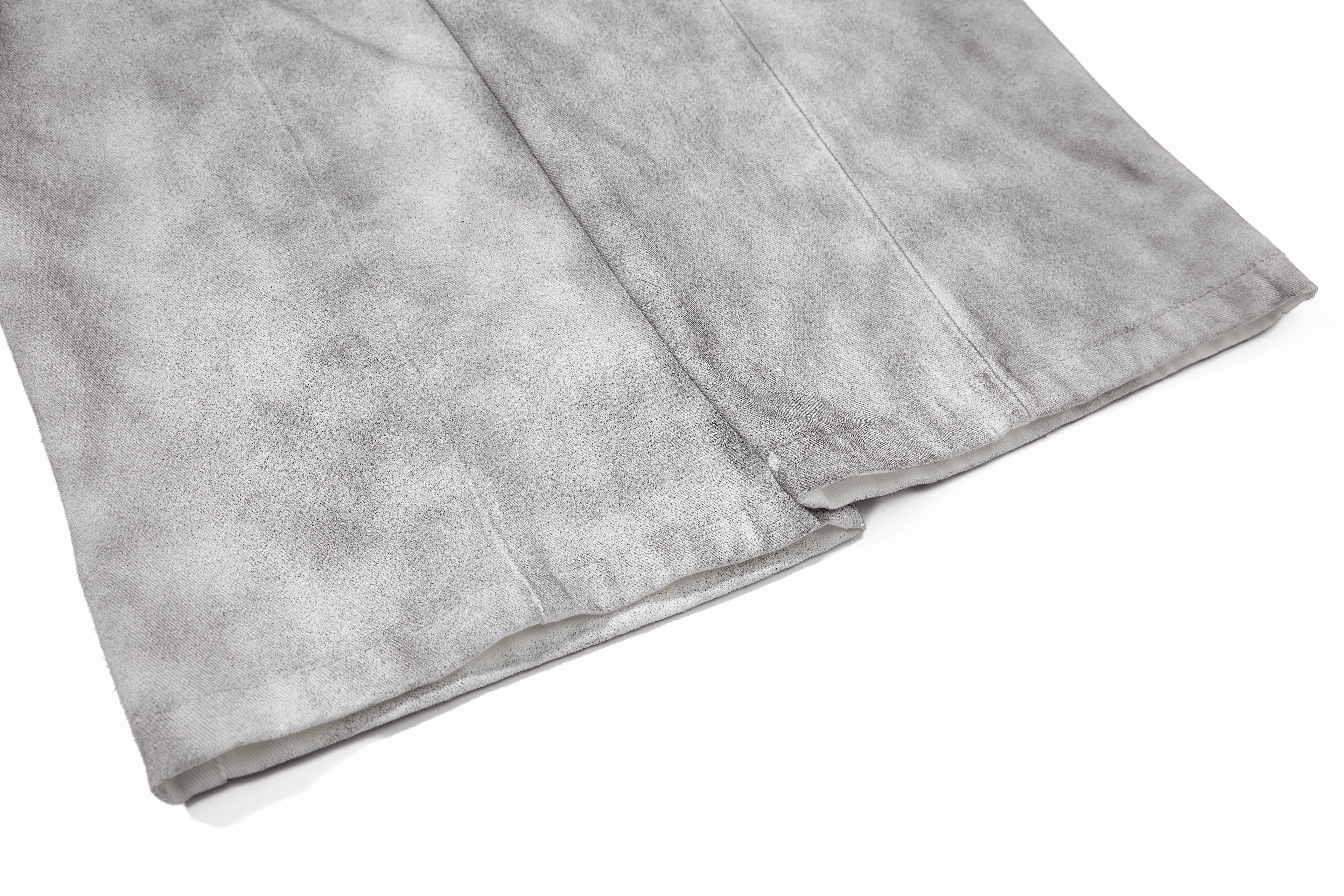 Unisex Vintage Washed Graffiti Paint Denim Jeans