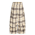 DONOTLOGO Unisex Vintage Plaid Wide-Leg Pants | Curved Fit, Drawstring Waist | Embroidered Detail | Casual Streetwear Must-Have