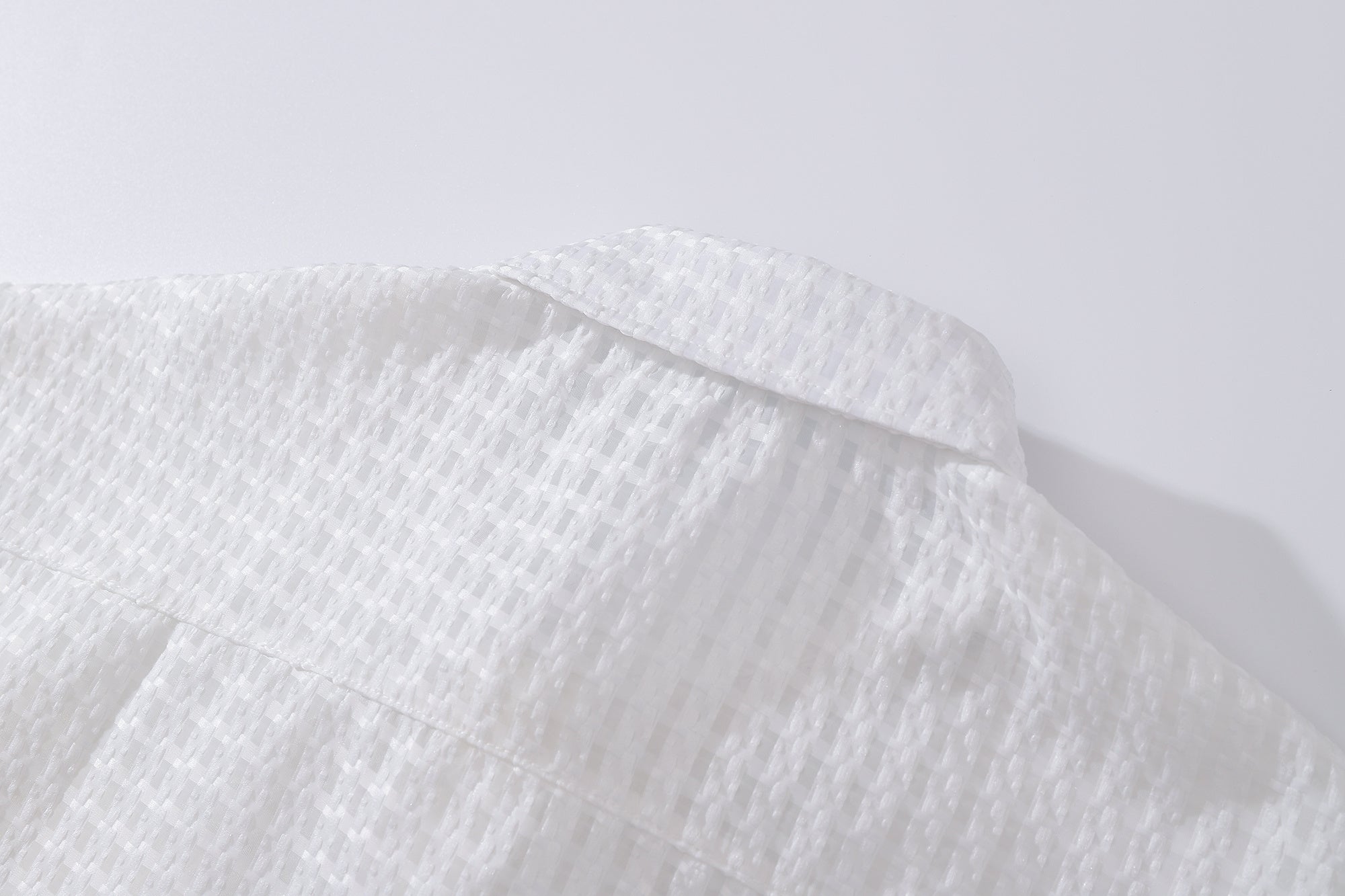 DONOTLOGO Waffle Knit Shirt | Star Embroidery, Relaxed Fit | Breathable Short Sleeve | Perfect for Summer Layering