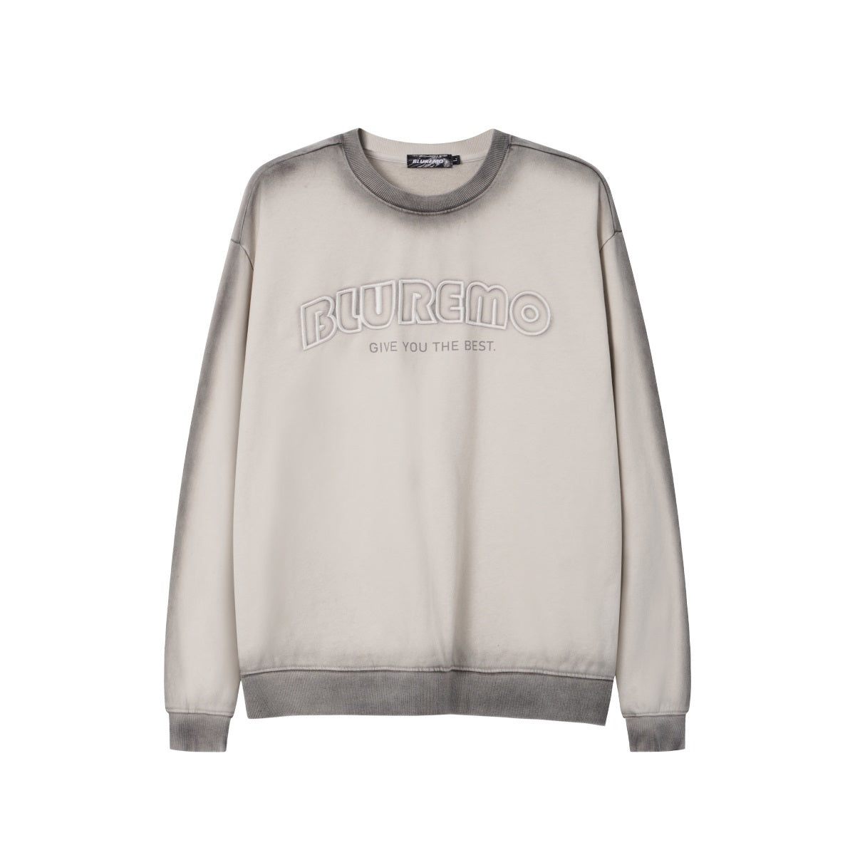 Unisex Ombre Letter Crewneck Sweatshirt