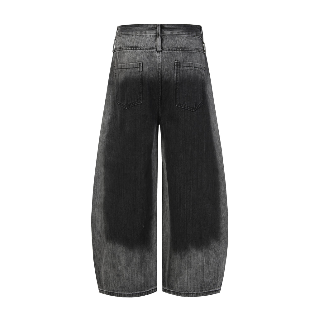 DONOTLOGO Urban Streetwear Collection | Unisex Relaxed Denim Trousers | Bold Ombre Wash Detail & High-Rise Silhouette with Premium Cotton Blend