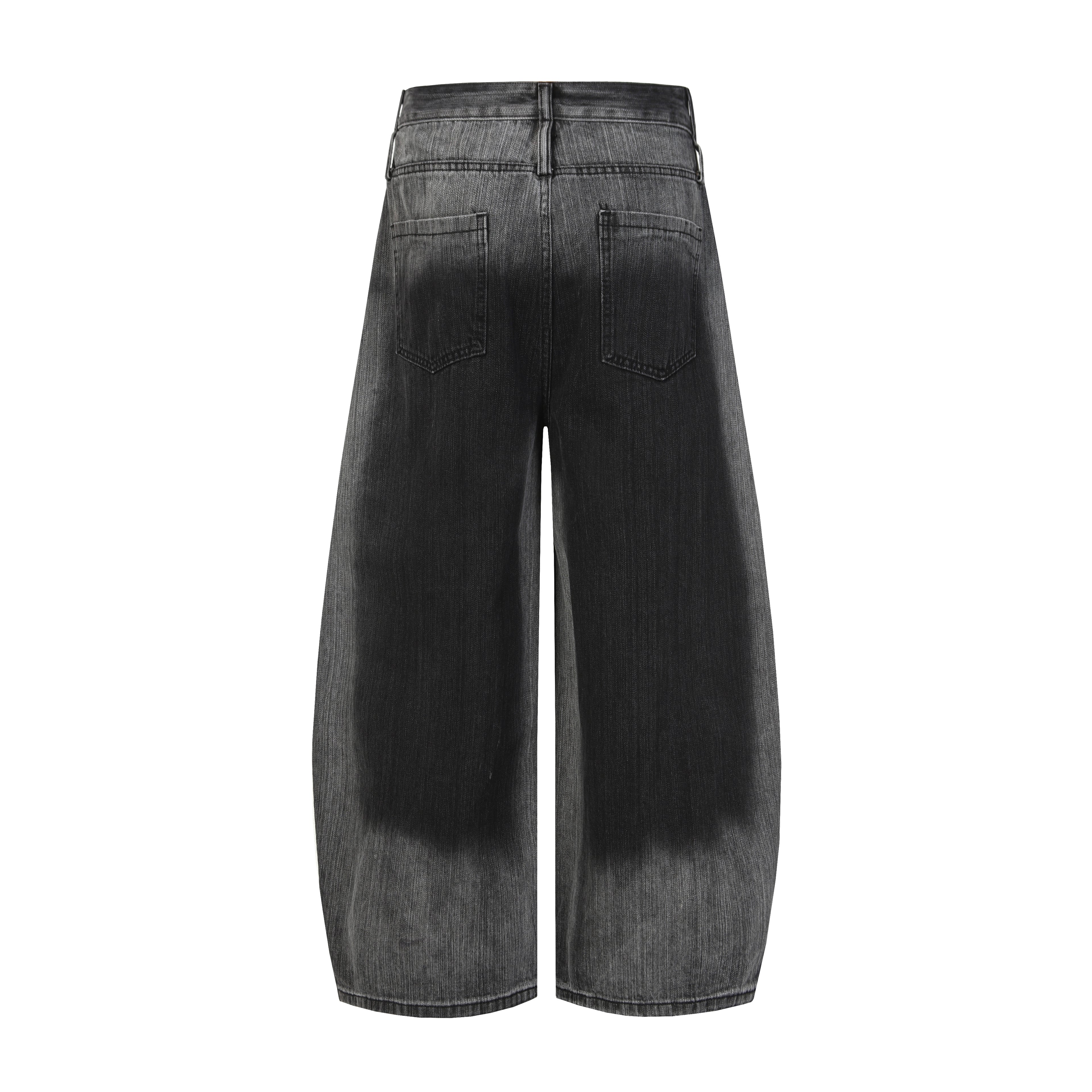 DONOTLOGO Urban Streetwear Collection | Unisex Relaxed Denim Trousers | Bold Ombre Wash Detail & High-Rise Silhouette with Premium Cotton Blend