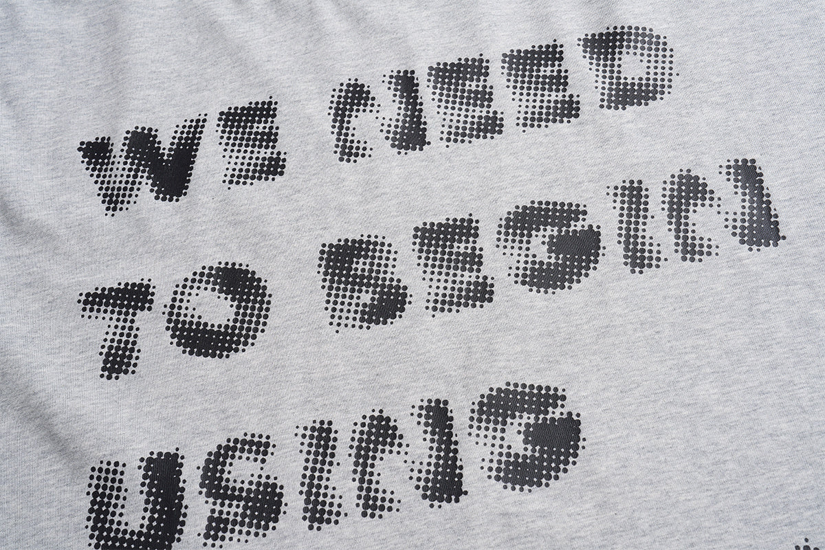Unisex Streetwear Gradient Faded Letter Graphic Short-Sleeve T-Shirt