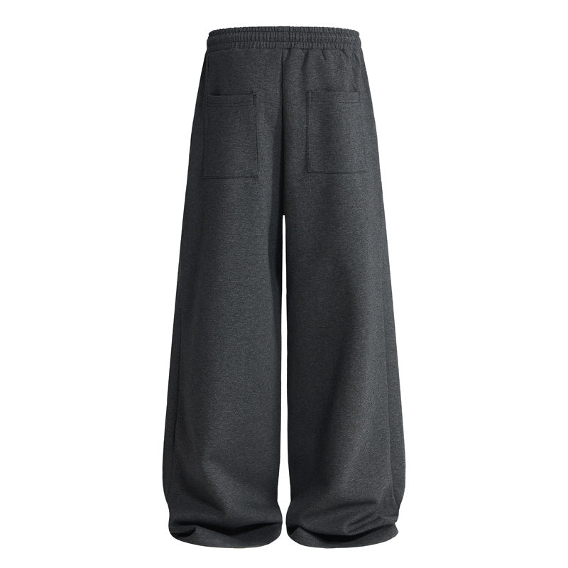 DONOTLOGO Urban Streetwear Collection | Unisex Curved Silhouette Trousers | Bold Pleat Motif & Soft Cotton Blend Fabric