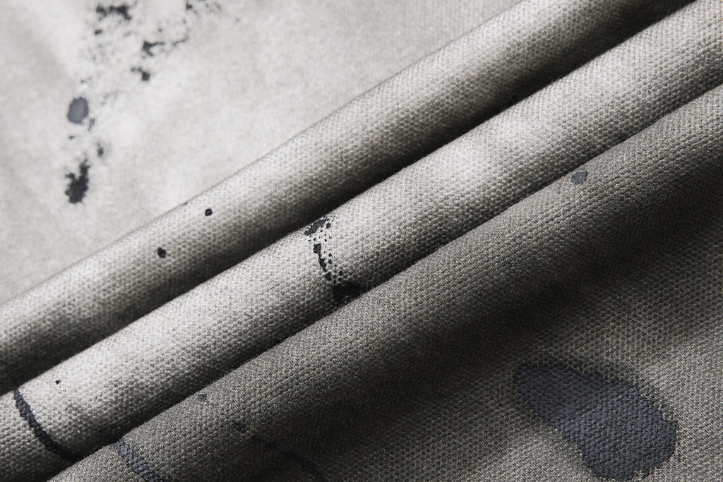 DONOTLOGO Heavy Splatter Gradient Wide-Leg Denim | Unisex Y2K Punk Rock Paint-Splashed Jeans | Vintage Gray High Street Oversized Trousers