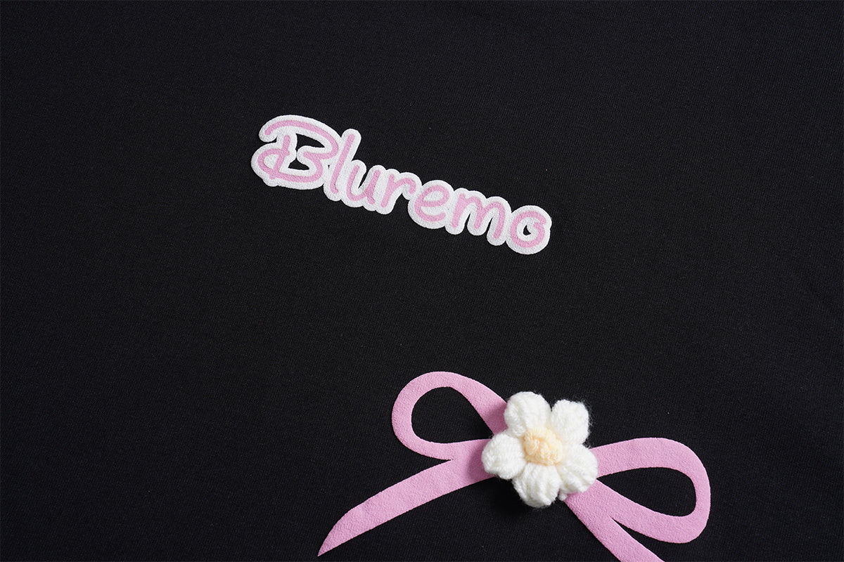 Unisex Bow Accent Short Sleeve Tee