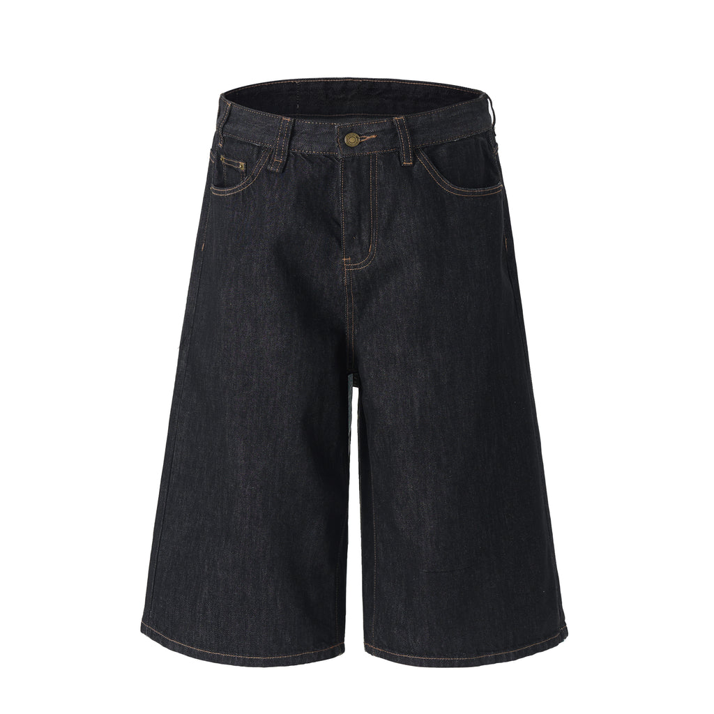 DONOTLOGO Heavyweight Raw Denim Baggy Jorts | Unisex Y2K Wide Leg Denim Shorts | Retro High Street Summer Bottoms