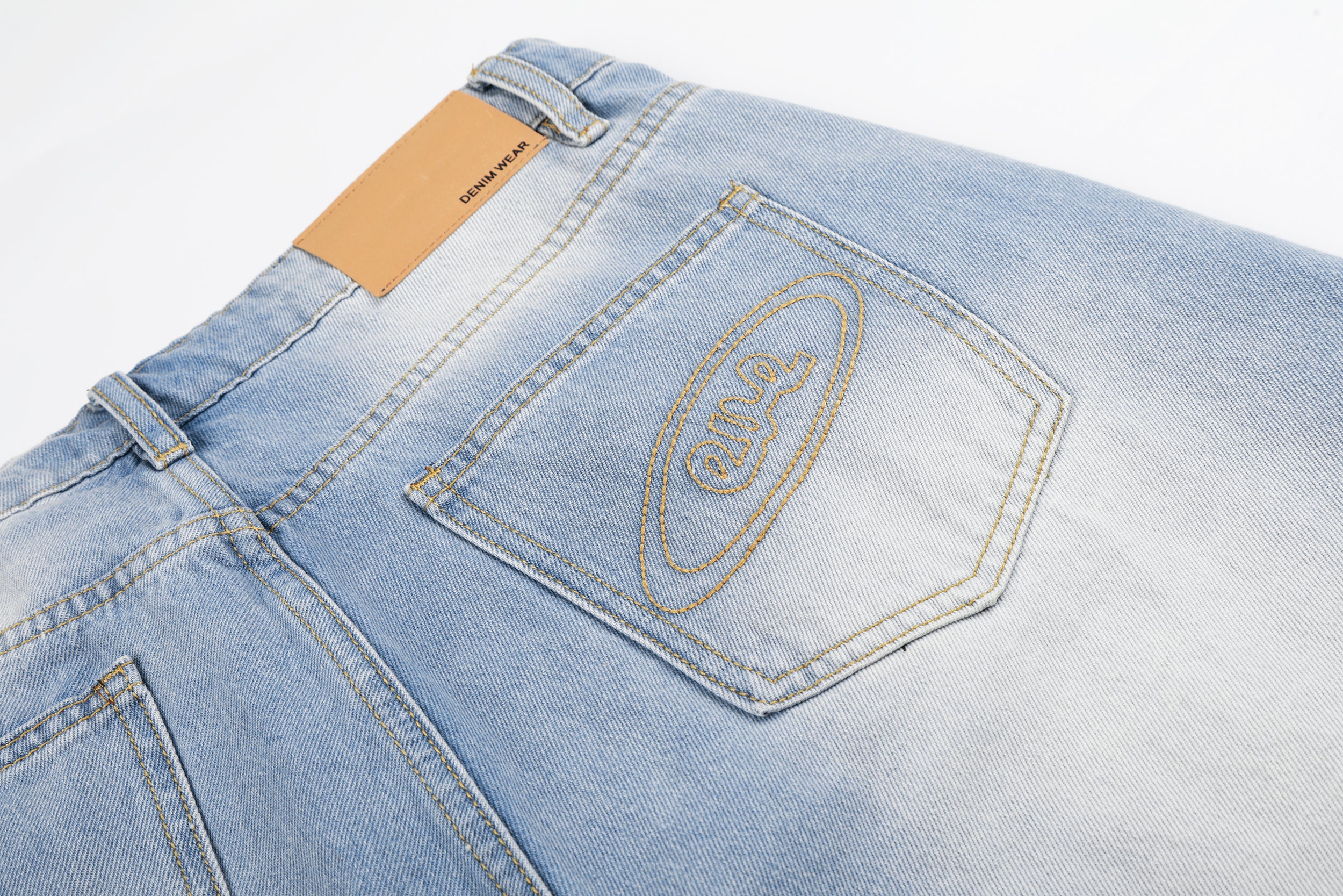 DONOTLOGO Urban Streetwear Collection | Unisex Relaxed Fit Denim Shorts | Bold Ripped Motif & Drawstring Detail with Classic Cotton Denim Fabric