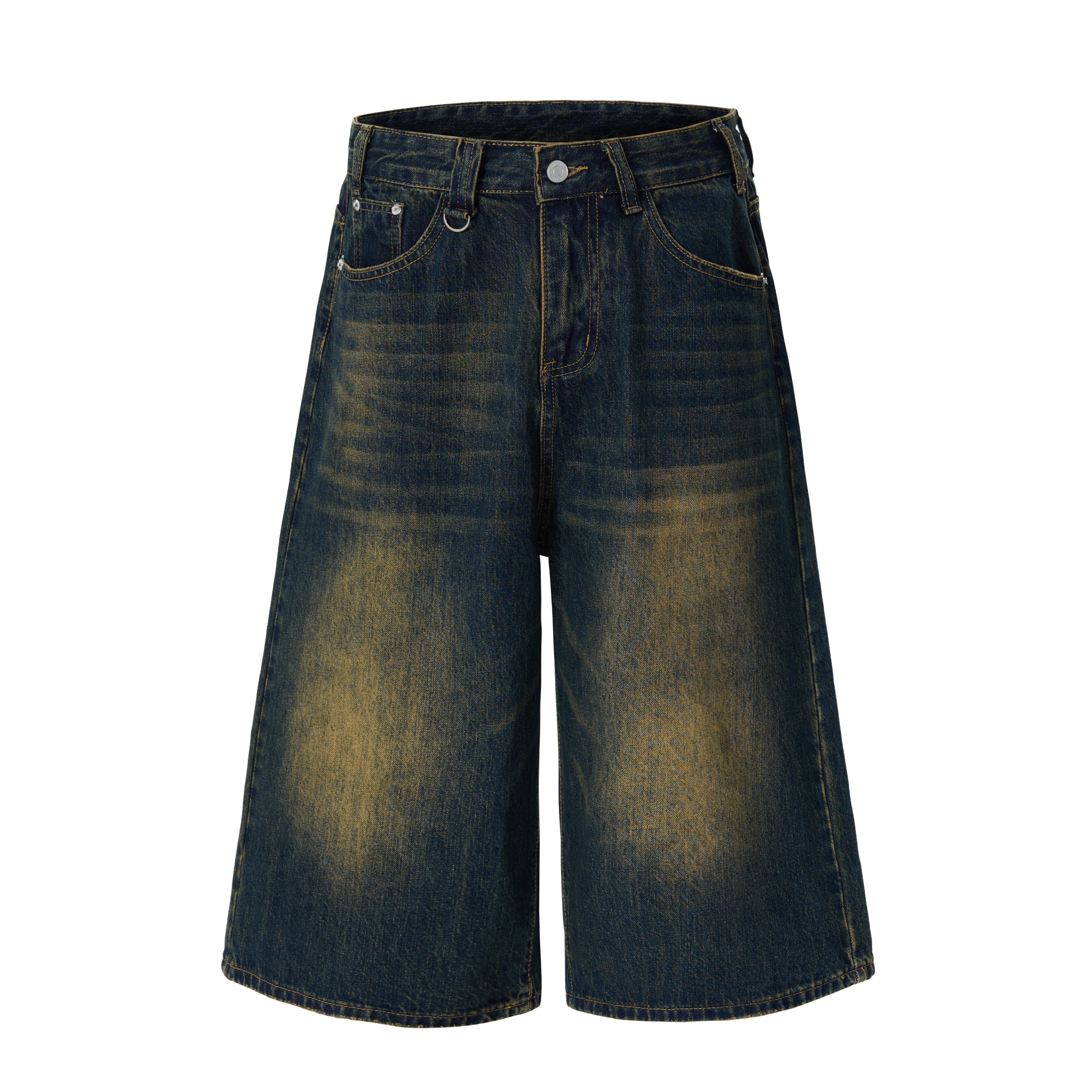 DONOTLOGO Heavy Acid Wash Baggy Jorts | Unisex Y2K Wide Leg Denim Shorts | Retro High Street Summer Bottoms
