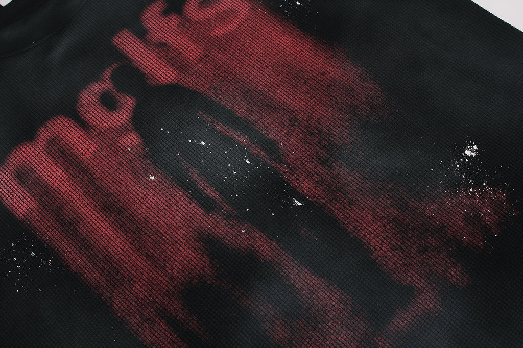DONOTLOGO Urban Streetwear Collection | Unisex Relaxed Silhouette Tee | Bold Dark Motif & Soft Waffle Knit Fabric