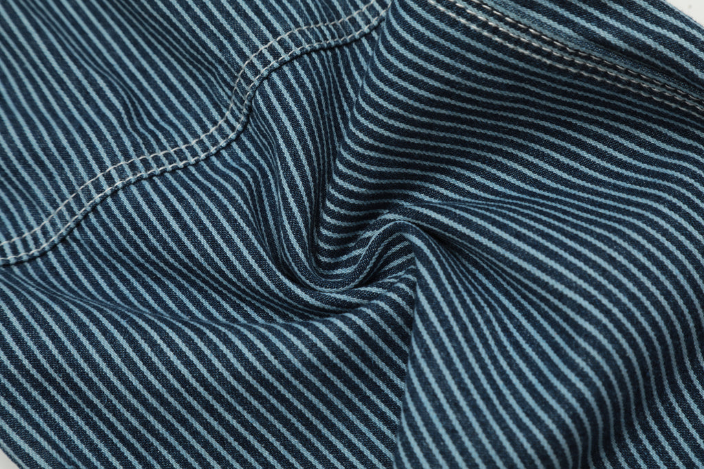 Unisex Striped Denim Jeans