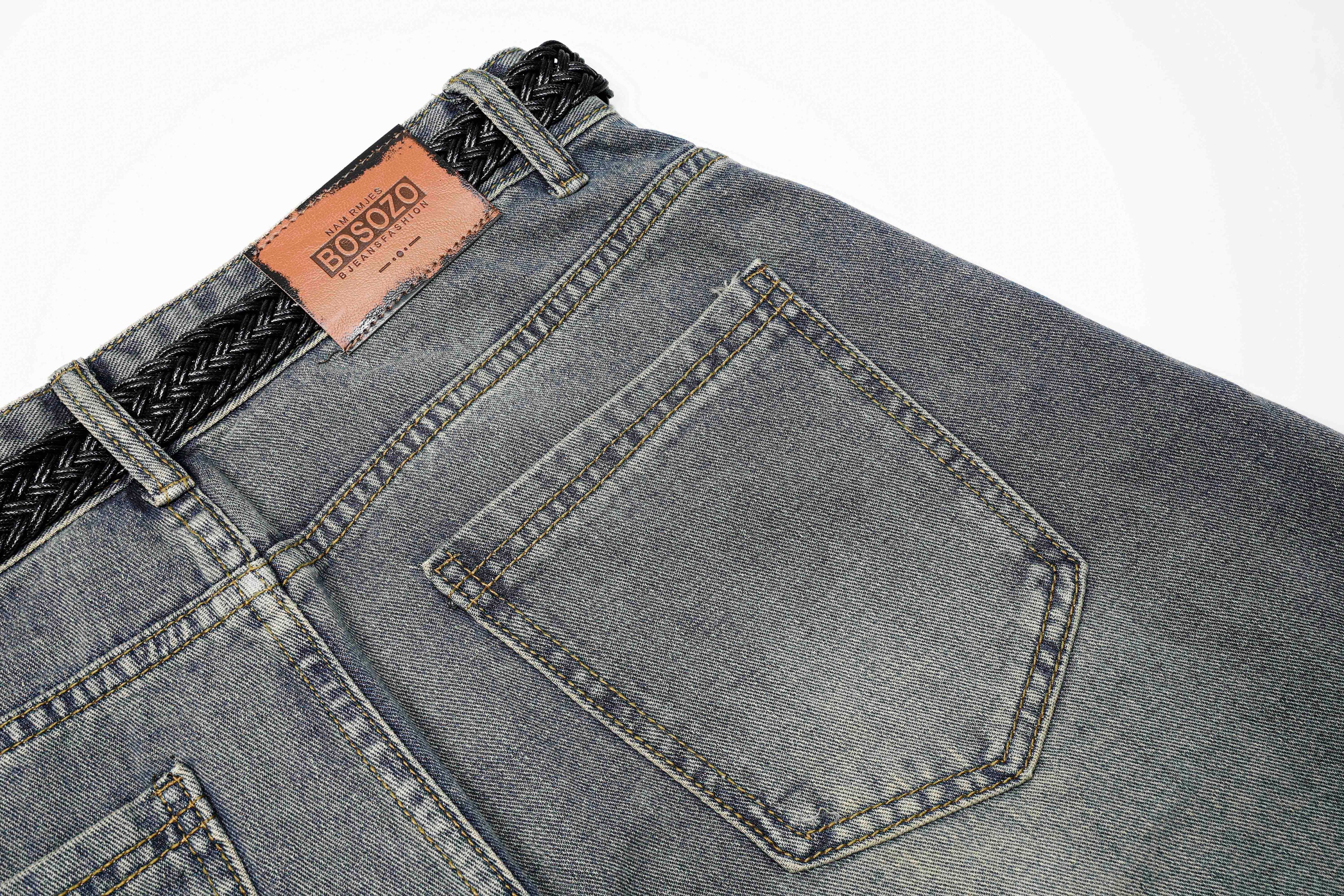 DONOTLOGO Deconstructed Arc Seam Denim - Oversized Patchwork Cargo Pants with Distressed Wash - Avant-Garde Wide Leg Trousers for Men